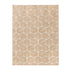 Oikiture Embossed Leaf Rug Textured Floor Carpet 240X340cm Beige