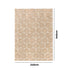 Oikiture Embossed Leaf Rug Textured Floor Carpet 240X340cm Beige