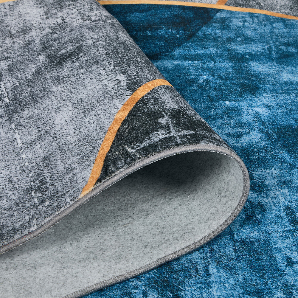 Oikiture Geometric Rug Washable Low Pile Carpet 160X230cm