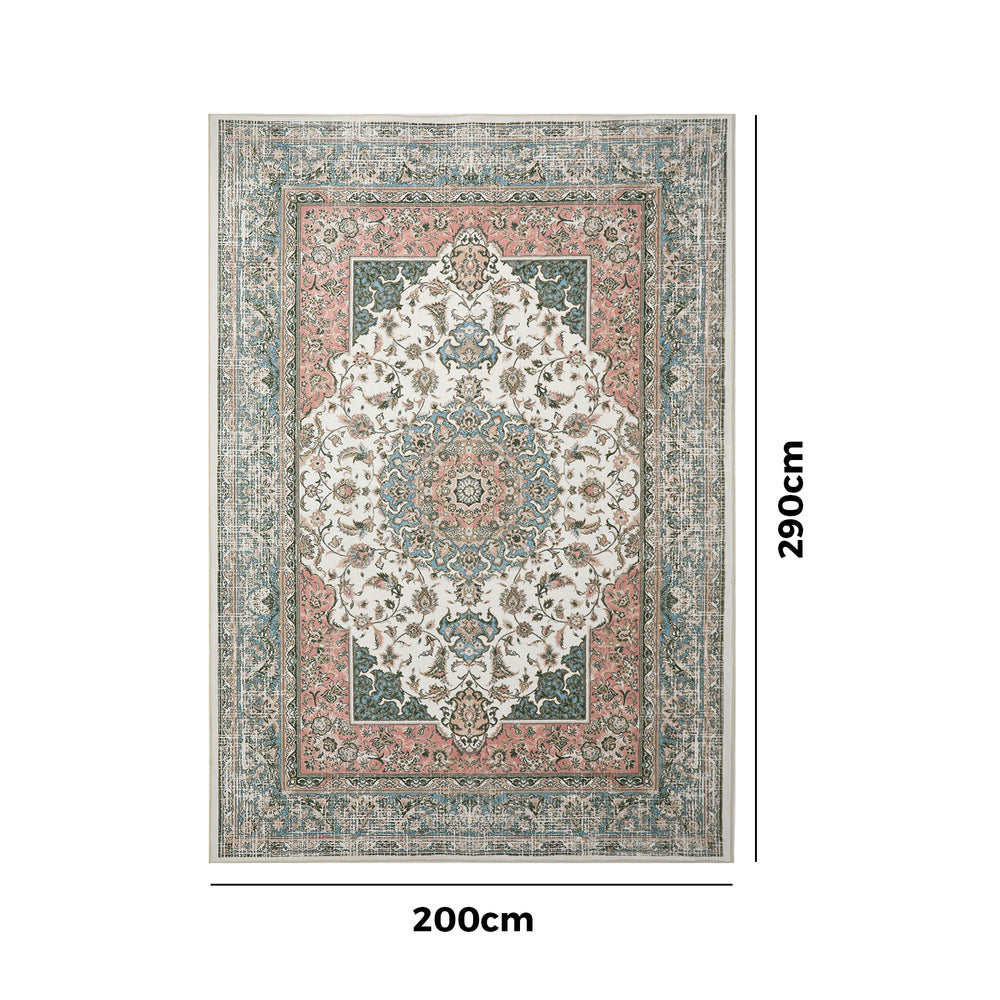 Vintage Persian Rug Washable Soft Carpet 200X290cm