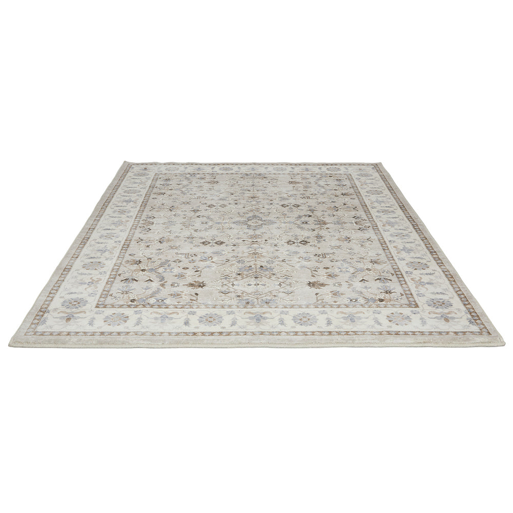 Oikiture Vintage Oriental Floral Rug Washable Carpet 160X230cm