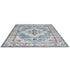 Oikiture Blue Persian Rug Washable Non Slip Carpet 160X230cm
