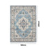 Oikiture Blue Persian Rug Washable Non Slip Carpet 160X230cm
