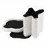 Storage Ottoman Foot Stool Foldable White