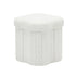 Storage Ottoman Foot Stool Foldable White