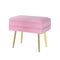 Artiss Ottoman Storage Foot Stool Vanity Velvet Pink