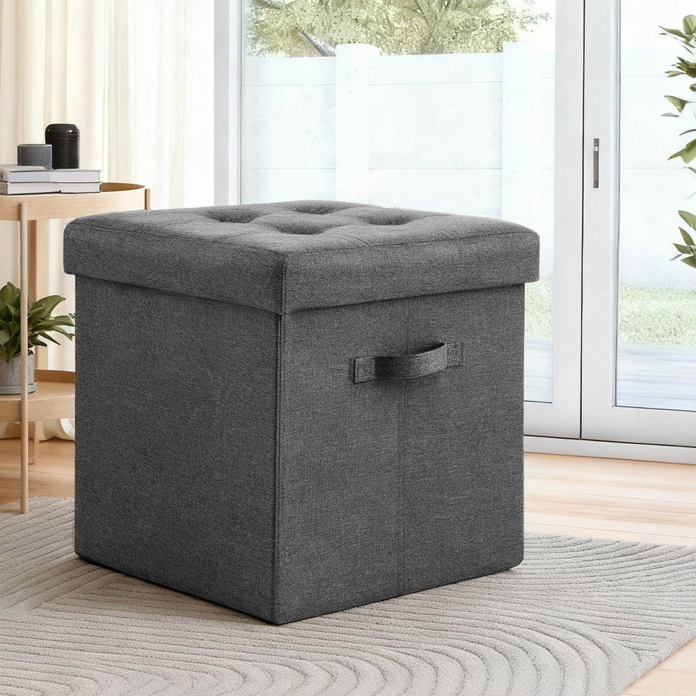 Storage Ottoman Rest Foot Stool Foldable