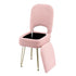 Artiss Storage Ottoman Vanity Stool Foot Stool Folding Back Pink