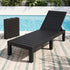 Gardeon Sun Lounge Outdoor Folding Recliner Patio Pool Beach Chair Slatted Black