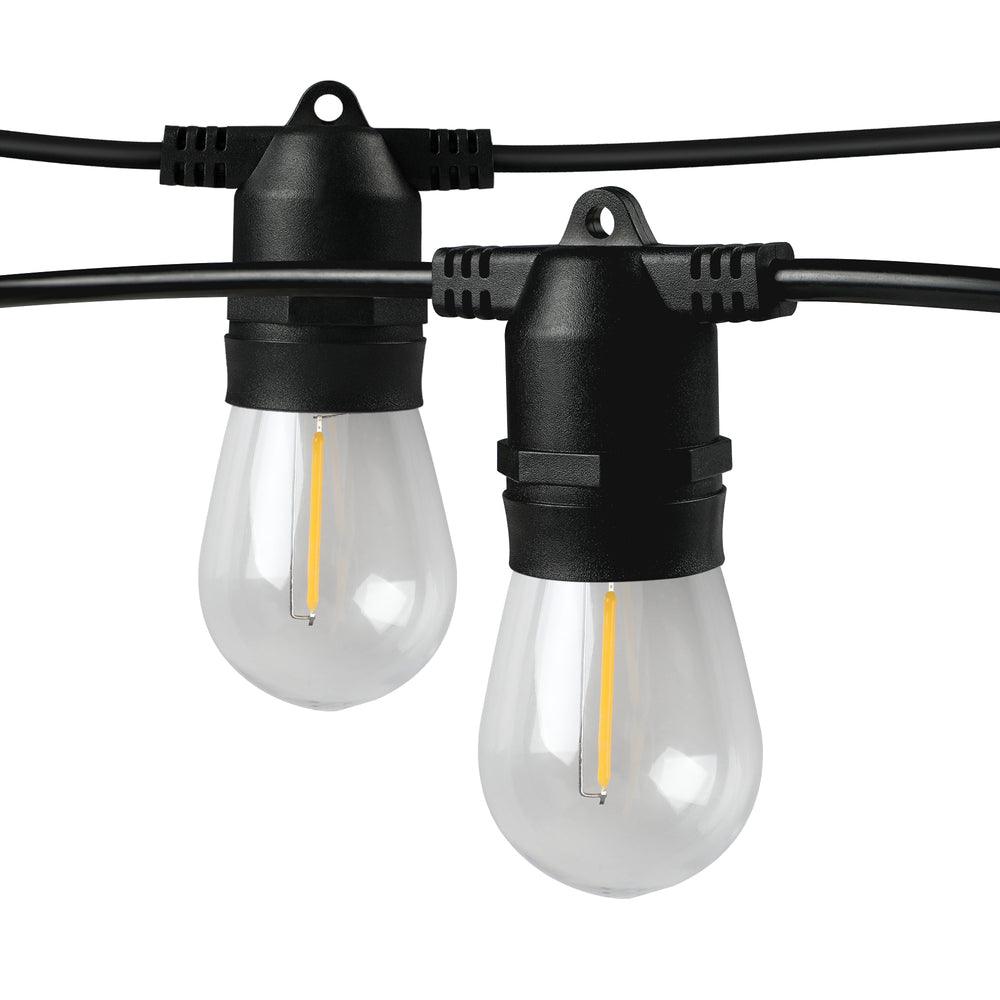 20M Solar LED Festoon String Lights Christmas Waterproof