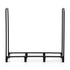 Firewood Rack 120cm Wood Rack 3 Sizes Firewood Storage with Tools Black