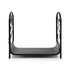 Firewood Rack 48cm Wood Rack Firewood Storage Indoor Outdoor Black