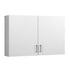 Wall Cabinet Storage Unit 2 Door Adjustable Shelf Kitchen Bathroom White