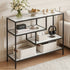 Artiss S‑Shape 4‑Tier Console Table – Marble Finish, Metal Frame, Slim Hallway Design