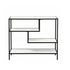 Artiss S‑Shape 4‑Tier Console Table – Marble Finish, Metal Frame, Slim Hallway Design