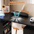 Artiss Manicure Table Nail Desk with Built-in Dust Collector Beauty Salon Station Drawers Shelves Wrist Cushion Wheels Black