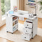 Manicure Table Nail Desk with Built-in Dust Collector Salon Station White