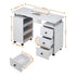 Manicure Table Nail Desk with Built-in Dust Collector Salon Station White