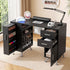 Manicure Table Nail Desk Built-in Dust Collector Salon Station Black 3