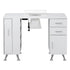 Artiss Manicure Table Nail Desk with Built-in Dust Collector Beauty Salon Station Drawers Shelves Wrist Cushion White