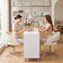 Artiss Manicure Table Nail Desk with Built-in Dust Collector Beauty Salon Station Drawers Shelves Wrist Cushion White