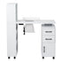 Artiss Manicure Table Nail Desk with Built-in Dust Collector Beauty Salon Station Drawers Shelves Wrist Cushion White