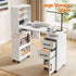 Artiss Manicure Table Nail Desk with Built-in Dust Collector Beauty Salon Station Drawers Shelves Wrist Cushion White