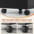 Professional Salon Station Rolling Cart, Hair Styling Beauty Cabinet with 2 Drawers, Large Supply Cabinet & 3 Appliance Holders, Wood Barber Spa Trolley with 360° Wheels for Skincare & Vanity, Black