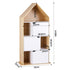 Artiss House Bookshelf 4 Tier Kids Storage Cabinet Shelf Unit White Pine