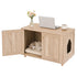 Artiss 2-in-1 Coffee Table Pet House Cat Bed Wooden Side Table 80 x 50 x 55cm
