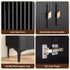 Artiss Fluted Shoe Cabinet 25 Pairs Shoe Storage Cupboard 120cm Black & Gold