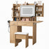 Artiss Dressing Table Vanity Desk Set Stool LED Charging Station Wood