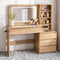 Artiss Dressing Table with LED Mirror, Charging Station & 5 Drawers 140cm Wood