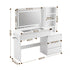 Artiss Dressing Table with LED Mirror, Charging Station & 5 Drawers 140cm White