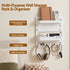 Artiss Bedside Shelf Wall Mount Organizer - Self-Adhesive Floating Nightstand Caddy for Storage, No-Drill Stick-On Aesthetic Room Decor for Girls & Dorms