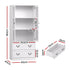Artiss Buffet Sideboard 180cm Hutch Storage Cabinet Kitchen Drawer Door White