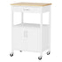 Artiss Kitchen Island Trolley Rolling Serving Cart Storage Drawer Cupboard 60cm