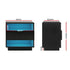 Set of 2 LED Bedside Tables with Drawer, Shelves & 16‑Colour Light Remote Control