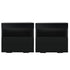 Set of 2 LED Bedside Tables with Drawer, Shelf & 16‑Colour Light Remote Control