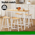 Artiss 4x Bar Stools Wooden Chairs Oak