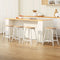 Artiss 4x Wooden Bar Stools Oak Pine Saddle Seat Kitchen Chairs