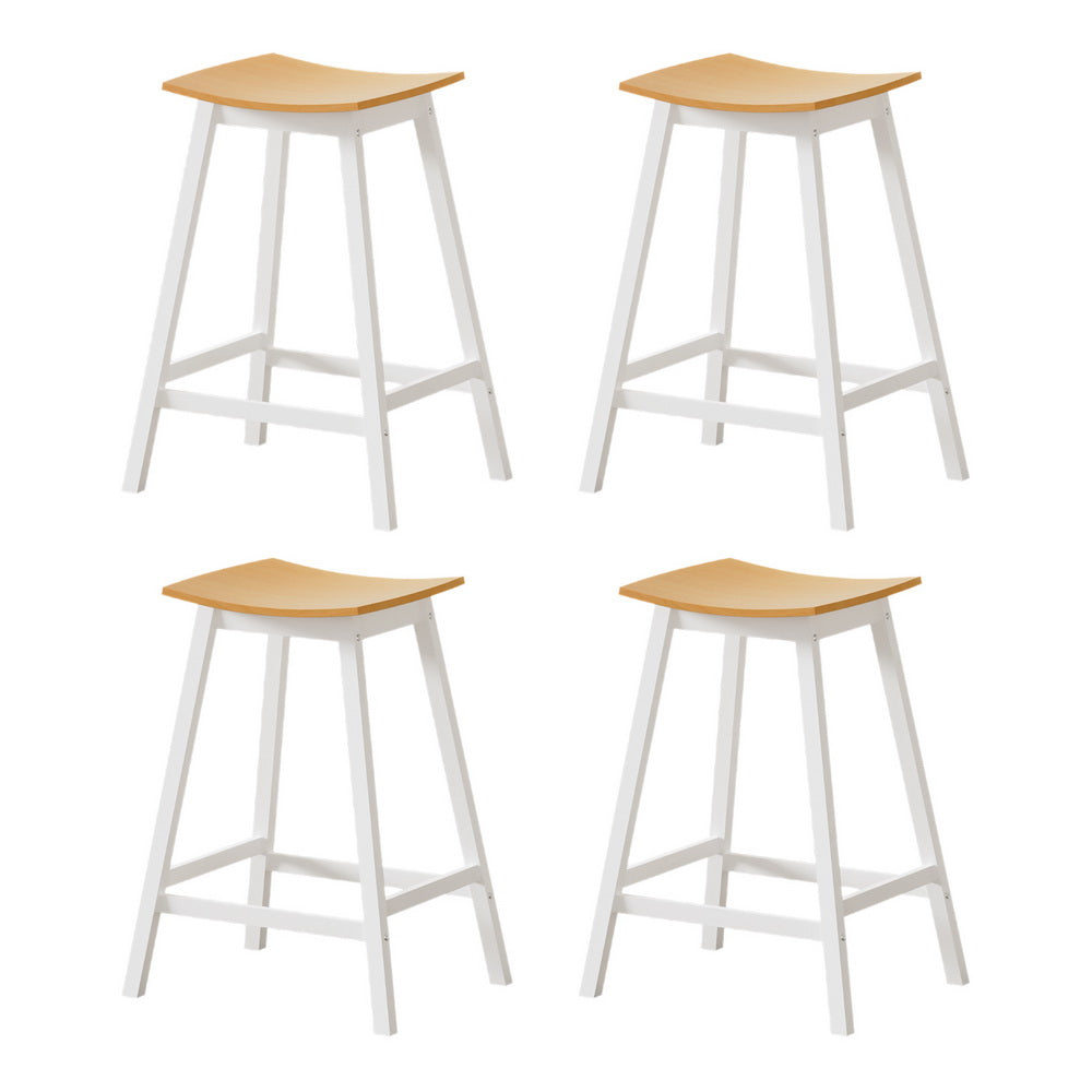 Artiss 4x Bar Stools Wooden Chairs Oak