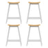 Artiss 4x Bar Stools Wooden Chairs Oak