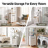 Artiss Bathroom Storage Cabinet Tilt Out Laundry Hamper Tall Organiser White