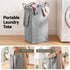 Artiss Tall Bathroom Storage Cabinet with Tilt Out Laundry Hamper White 170cm
