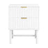 Bedside Table 2 Drawers - White
