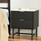 Artiss 2 Drawer Bedside Table Black MDF Nightstand Storage Cabinet