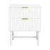 2X Bedside Table White Nightstand 2 Drawers