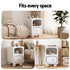 Artiss Bedside Table Storage Drawer Shelf Pine Wood Legs White