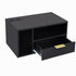 Artiss Floating Bedside Table with Charging Station Black Nightstand 1 Drawer